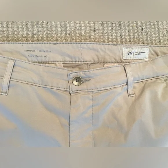AG Jamison Skinny Trouser in Khaki